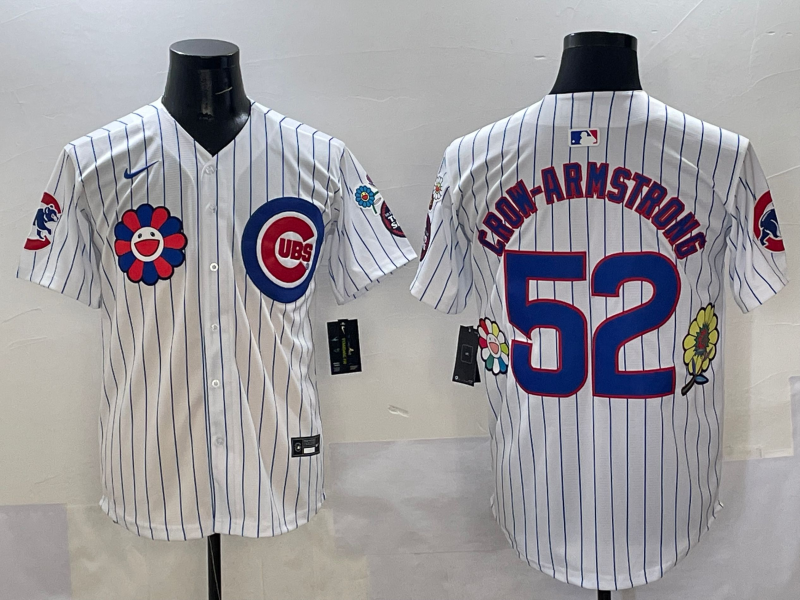 Men's Chicago Cubs Pete Crow-Armstrong #52 White Jersey